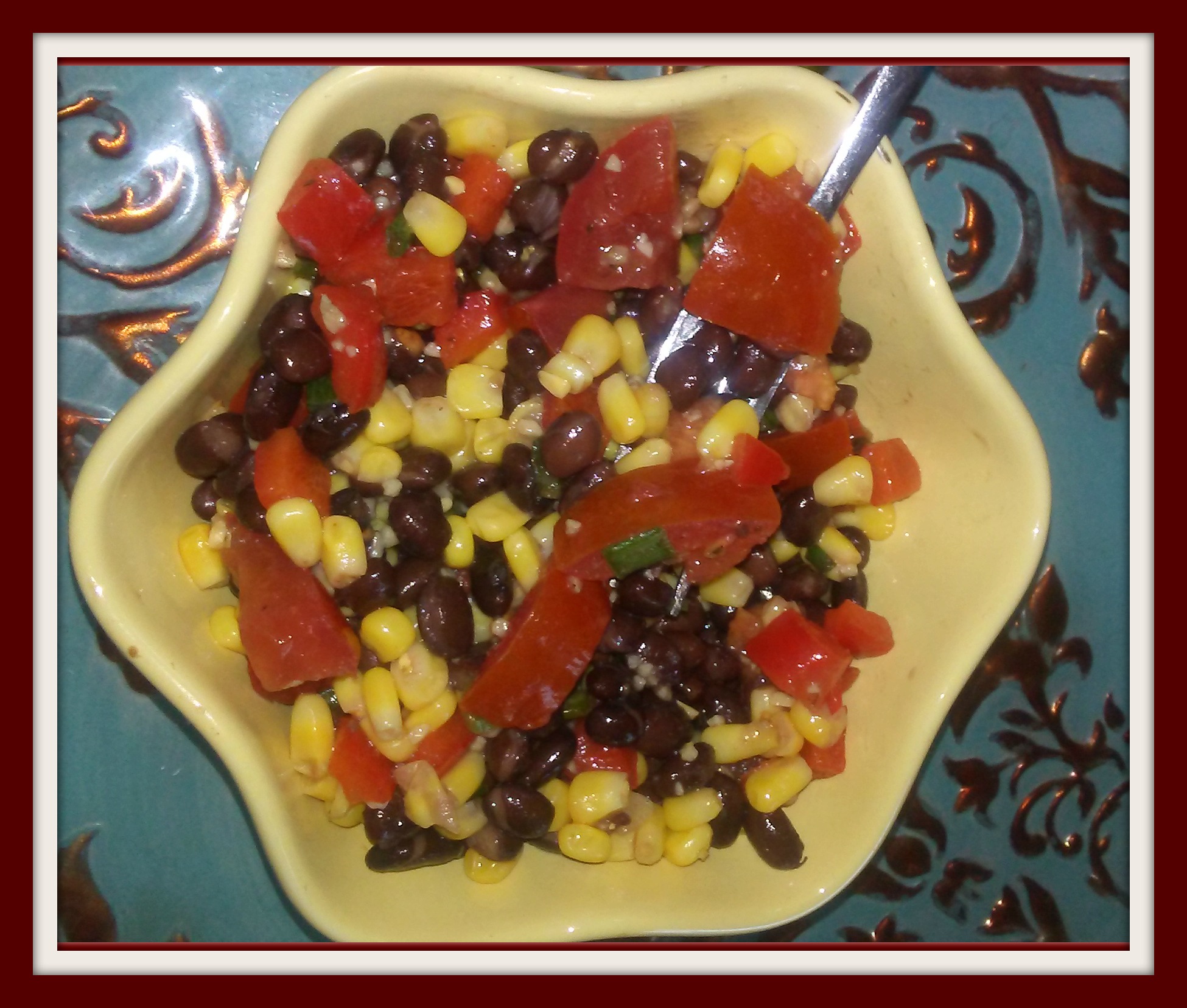 Bodacious Black Bean Corn Salad & Sweet Lime Dressing
