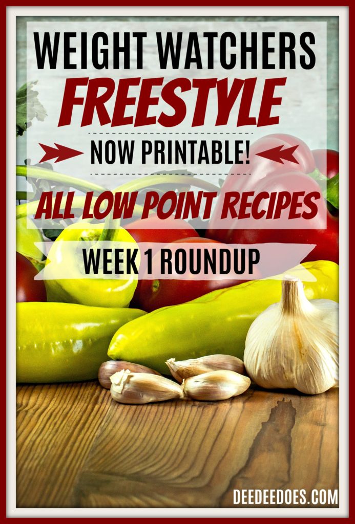 Low Point Weight Watchers Freestyle Recipes Printable
