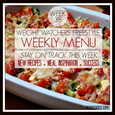 Week 38 – Weight Watchers Freestyle Diet Plan Menu – Week of 9/28/18