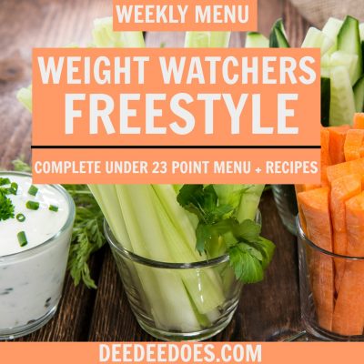 Week 48 – Weight Watchers Freestyle Under 23 Point Menu Plan – Week of 12/10/18