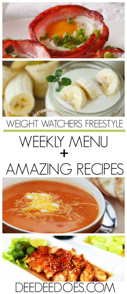 Weight Watchers Freestyle Weekly Menu Weight Loss