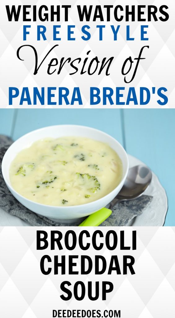 Weight Watchers Version Panera Bread's Broccoli Cheddar Soup