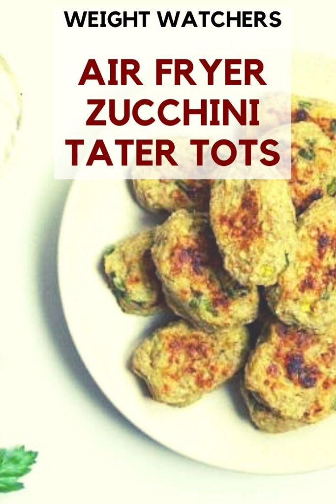 picture of air fried zucchini tater tots for weight watchers recipes on deedeedoes.com