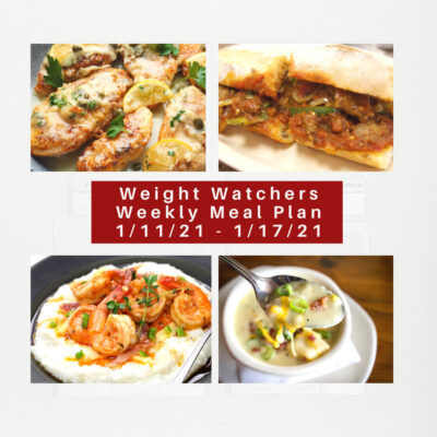 Weight Watchers Recipes + Weekly Weight Loss Meal Plan (1/11-1/17)