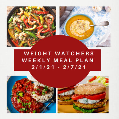 Weight Watchers Weekly Meal Plan for Weight Loss 2/1-2/7