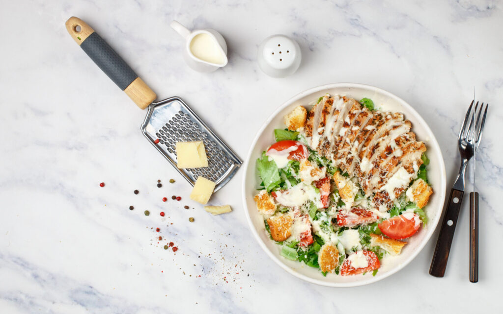 Ultimate Grilled Chicken Caesar Salad Recipe + Weight Watchers Friendly