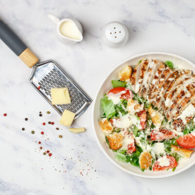 Ultimate Grilled Chicken Caesar Salad Recipe + Weight Watchers Friendly