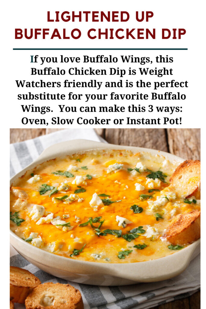Lightened Up Buffalo Chicken Dip Weight Watchers Friendly