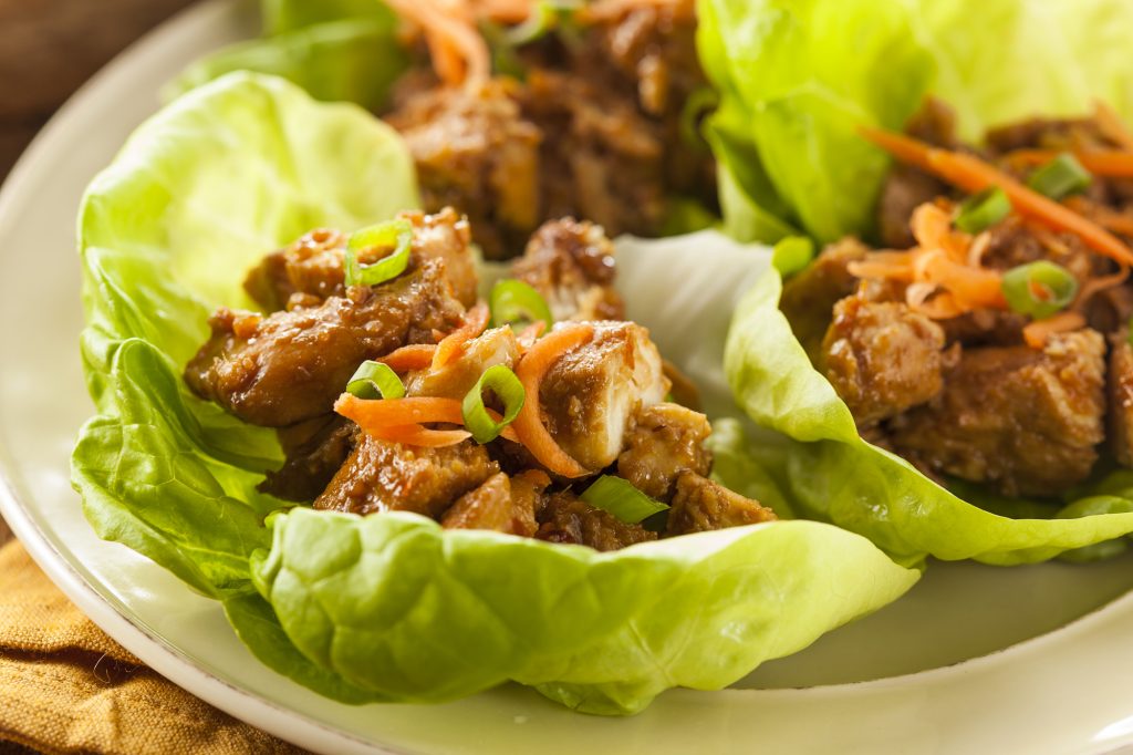 Loaded Chicken Lettuce Cups Recipe inspired by PF Changs