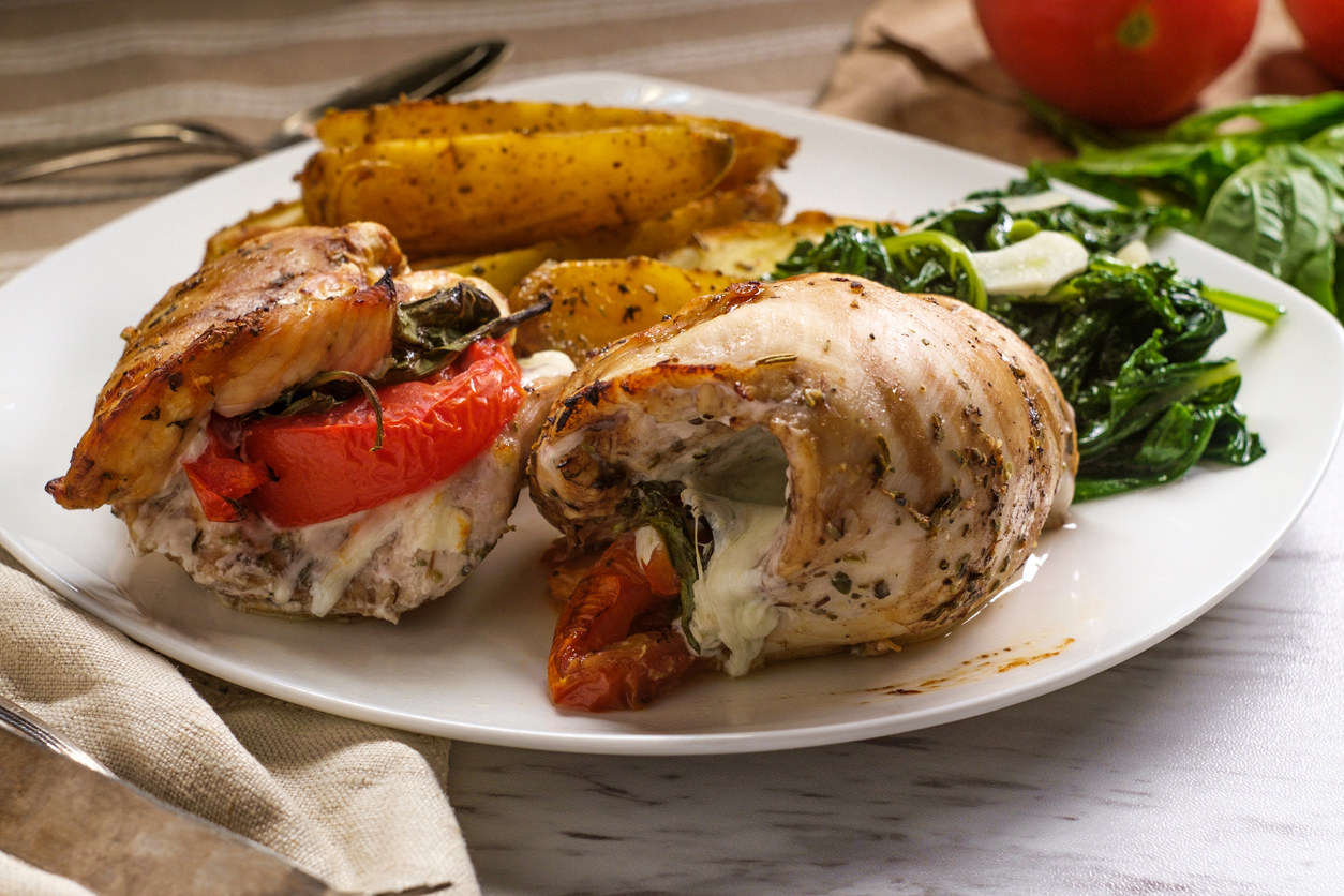Quick & Easy Stuffed Caprese Balsamic Chicken Breasts