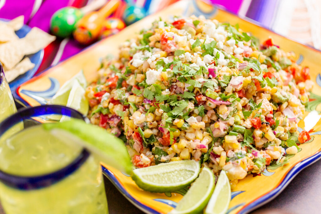 Creamy Mexican Corn Street Salad - GLP-1 friendly calorie deficit meal plan recipe