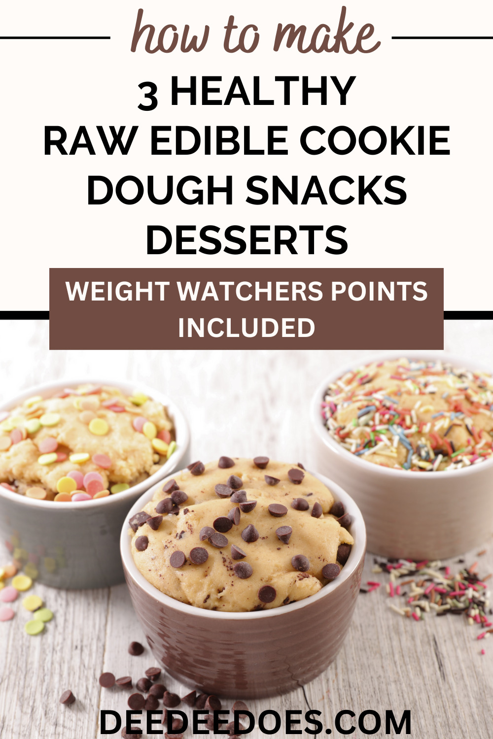 Healthy Edible Raw Cookie Dough Recipes WW Dessert/Snack