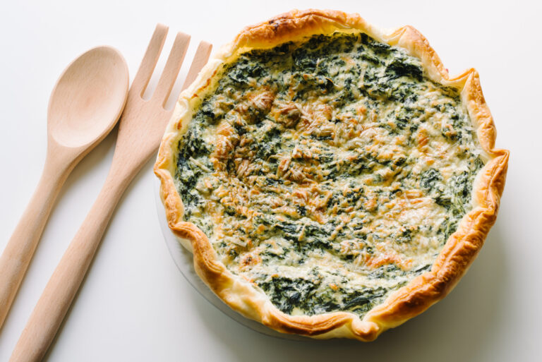 Spinach Feta Quiche – high protein calorie deficit meal