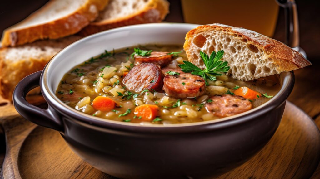 Ina Garten Copycat Sausage Lentil Soup - GLP-1 friendly calorie deficit meal plan recipe