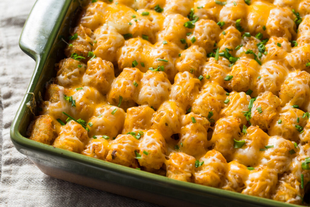Tater Tot Casserole - GLP-1 friendly calorie deficit meal plan recipe