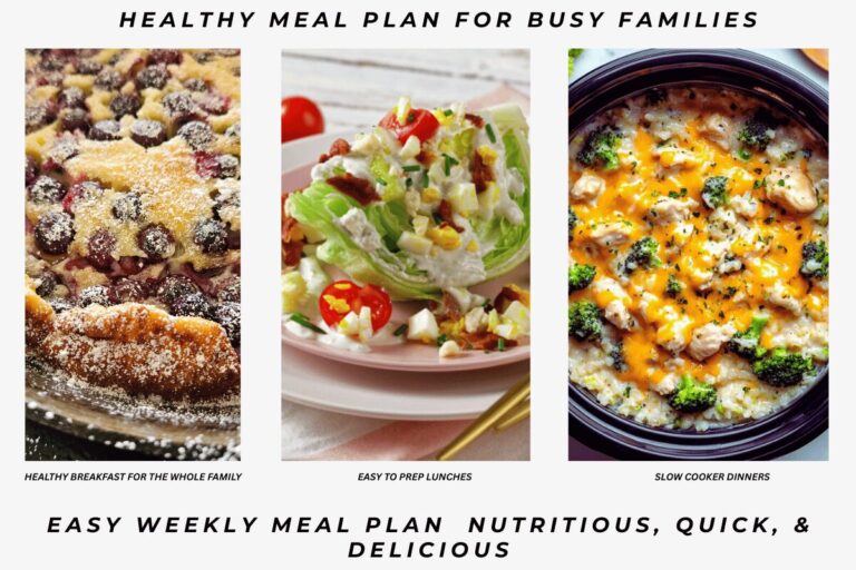 Healthy Weekly Meal Plan for Busy Families | Easy Meals & Tips