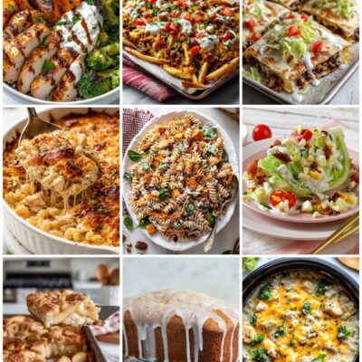 7-day GLP-1 friendly calorie deficit meal plan collage of high protein recipes for the week of July 27