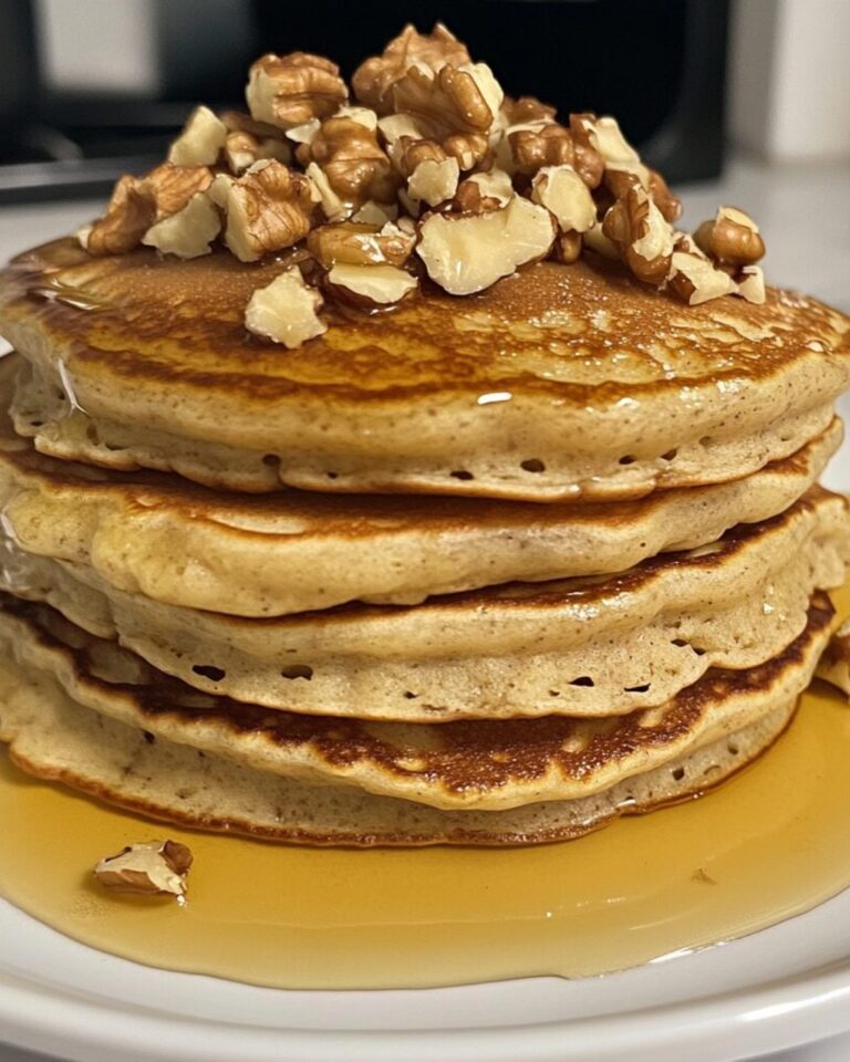 Banana Nut Protein Pancakes — fluffy, filling, and packed with protein