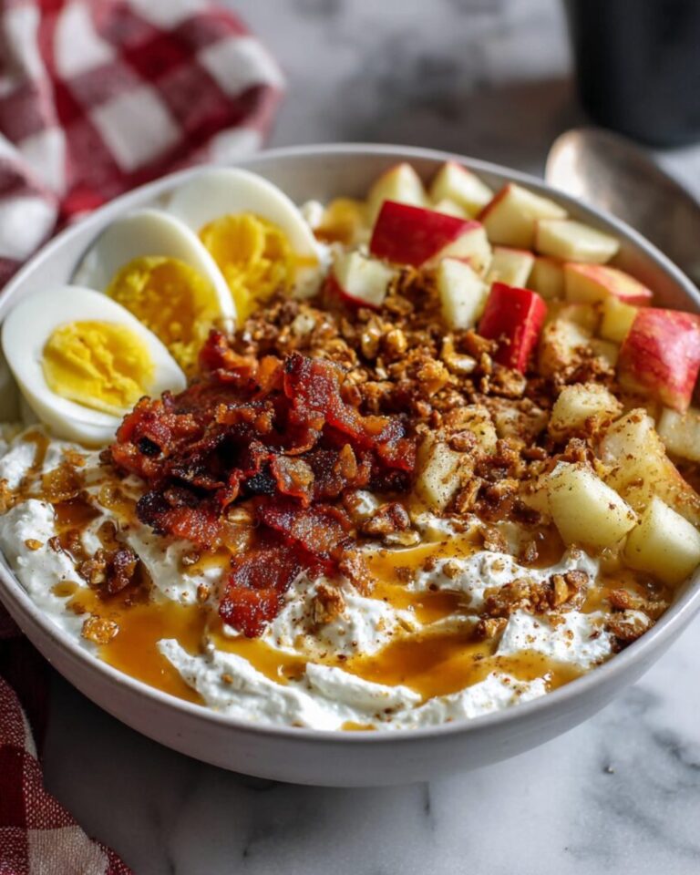 Maple Bacon Protein Breakfast Bowl — sweet, savory, and packed with protein