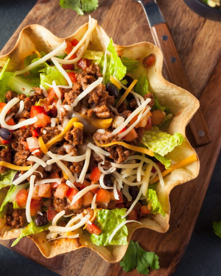 Mexican Taco Salad in an Edible Bowl — dinner made fun