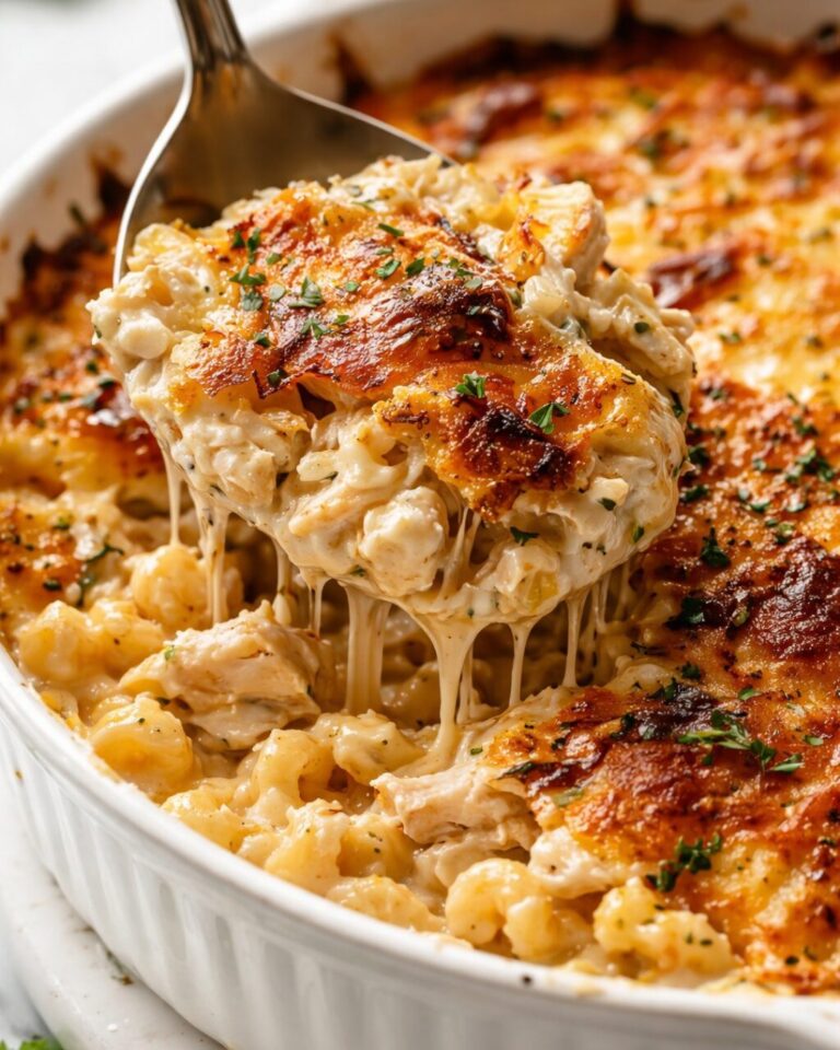 Creamy Rotisserie Chicken Brûlée Bake high protein calorie deficit meal